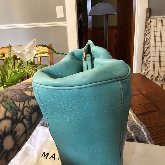 Marc Jacobs Vintage Tiffany Blue Leather Satchel and Dustbag Set - Picture 8 of 16